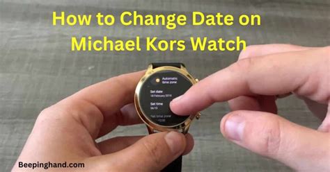 how do you change the date on michael kors watch|Michael Kors Watch date adjustment.